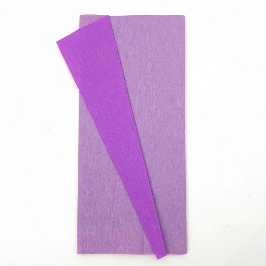 Double Sided Crepe Paper ~ Gloria Doublette from Germany ~ Lilac and Orchid